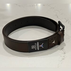 American Bison 100% Genuine Top Grain Brown Leather Belt Men’s Size 36 NWT